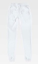 Pantalón cómodo limpieza sanidd y Servicios Cintura Elástica - TB6930 blanco