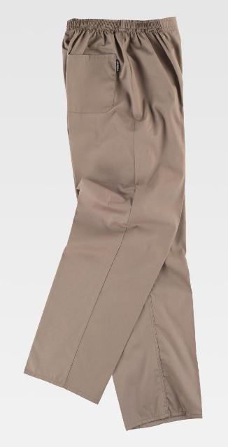 Pantalón Servicios Sanitarios cintura de goma Uniforma  - TB9300 Beige