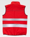 Chaleco tipo softshell neopreno de color rojo con bandas reflectantes - TC2922