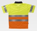 Polo de trabajo Bicolor Reflectante de alta visibilidad EN ISO 204711 Clase 2 Amarillo y Naranja, personalizable con logo de empresa en uniforma  - TC3866