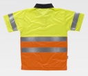 Polo de trabajo Bicolor Reflectante de alta visibilidad EN ISO 204711 Clase 2 Amarillo y Naranja, personalizable con logo de empresa en uniforma  - TC3866