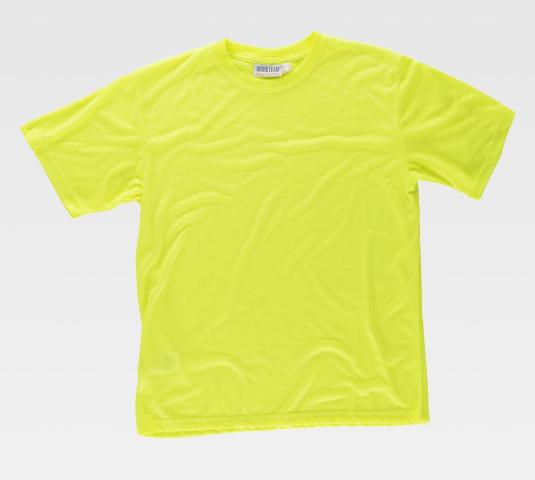 Camiseta Técnica Alta Visibilidad Amarilla Tacto algodón -TC6010