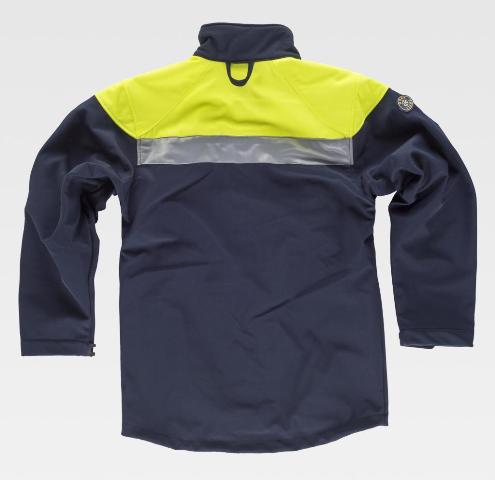 Chaqueta Softshell Cintas Reflectantes Impermeable Uniforma - TS9505