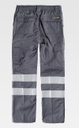 Pantalón de trabajo de Invierno de color gris con forro interno de tejido polar para bajas temperaturas, con Bandas Reflectantes en las perneras, personalizable con logo de empresa en Uniforma - TB1417