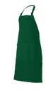 Delantal cocina con peto en color Verde oscuro botella  - V404203