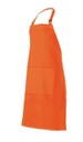 Delantal de Peto en 25 Colores Naranja - V404203