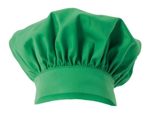 Gorro de cocina frances verde