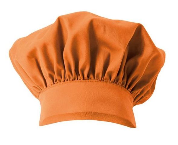 Gorro de cocina naranja