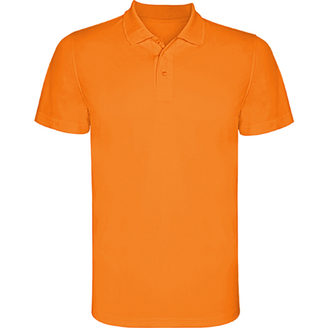 Polo Técnico Naranja Transpirable Manga Corta LY0404