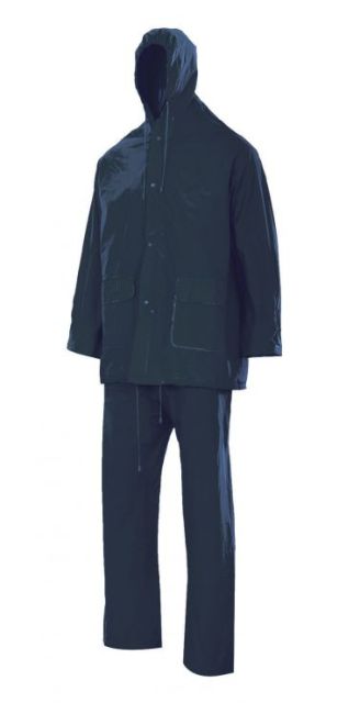 Traje de Lluvia impermeable marino dos piezas Capucha - V19000