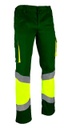 Pantalón Pantalón de trabajo reflectante de alta visibilidad con amarillo flúor, con bandas reflectantes más anchas, reforzado, resistente, con costura triple y refuerzo de culera, personalizable en Uniforma.  - PR6020