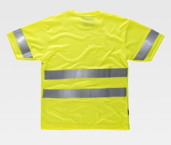 Camiseta Reflectante Alta Visibilidad amarilla fluor TC3945