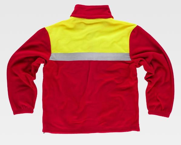 Chaqueta Polar Roja Reflectante con alta visibilidad - TC4030