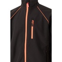 Chaqueta Softshell Bicolor Negro y Naranja V206001