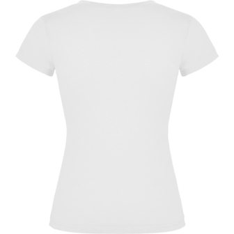 Camiseta Blanca Cuello Pico Mujer - LY6646