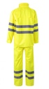 Traje impermeable de agua lluvia alta visibilidad amarillo reflectante  - V189