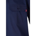 Camisa Marino manga larga dos bolsillos  - V520