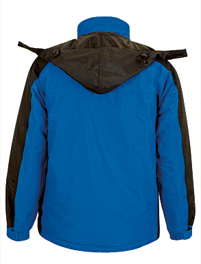 Parka chaqueta Azul royal Ripstop Acolchada Impermeable hidrofugada con capucha personalizable para empresas en uniforma   - VL2235