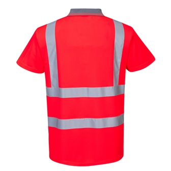 Polo Rojo Alta visibilidad Tallas Grandes - PS477
