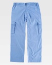 Pantalón de trabajo Antiestático Disipativo de la carga electroestática ESD de color azul celeste personalizable con logo de empresa en uniforma - TB1900