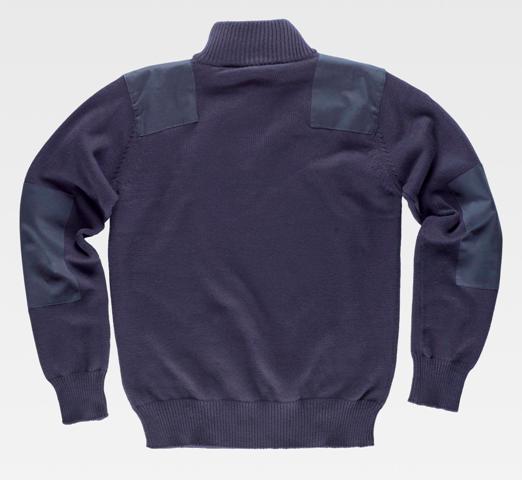 Jersey de trabajo de Algodón grueso de  Cuello Alto y cierre de media cremallera, personalizable con logo de empresa en Uniforma - TS5502
