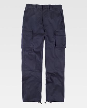 Pantalón de trabajo Reforzado con culera y rodilleas azul marino - TB1416