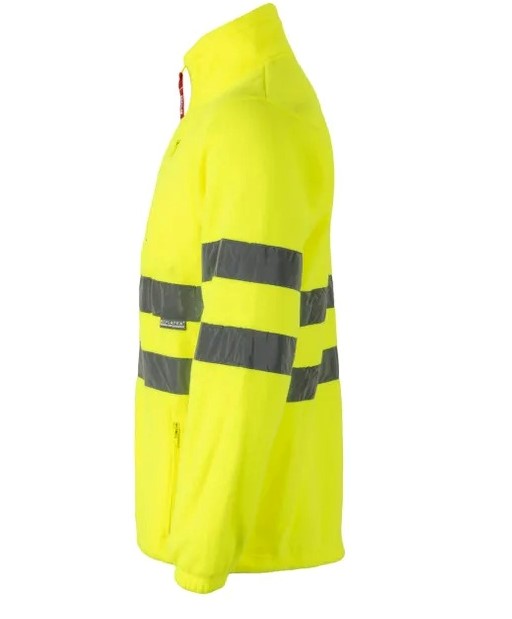 Chaqueta Polar reflectante de alta visibilidad cierre de cremallera completa homologado EN ISO 29471 Clase 1 - V181 Amarillo Fluor , para empresas, personalizable con logo