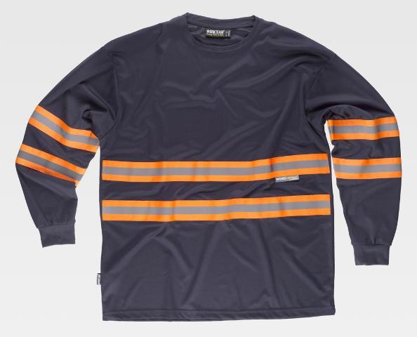 Camiseta Manga Larga Bandas Reflectantes TC3937