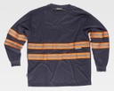 Camiseta Manga Larga Bandas Reflectantes TC3937