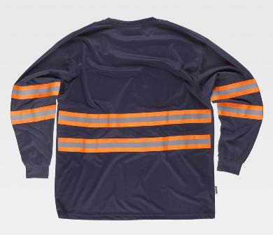 Camiseta Manga Larga Bandas Reflectantes TC3937