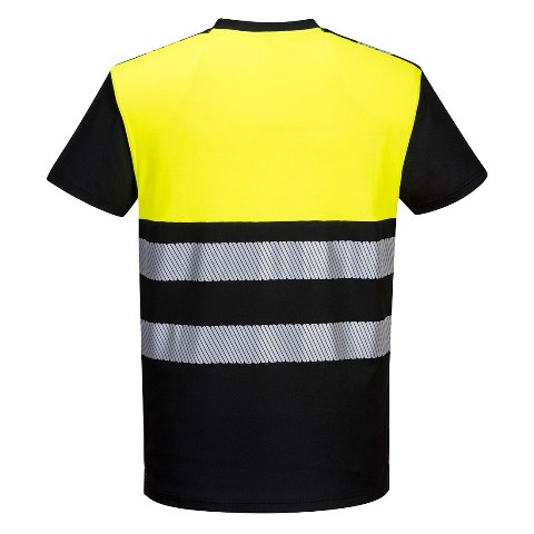 Camiseta Bicolor Alta Visibilidad Reflectante bicolor con algodón - PPW311