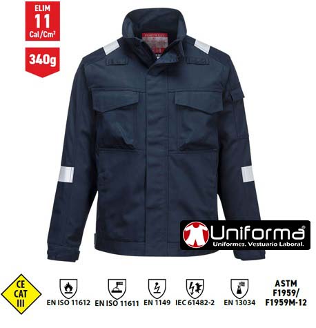 Chaqueta Ignífuga Antiestática Soldadura y Arco - PFR68