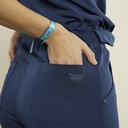 Pantalón tipo sanitario elástico super cómodo de corte moderno y elegante azul marino - TRLS21276