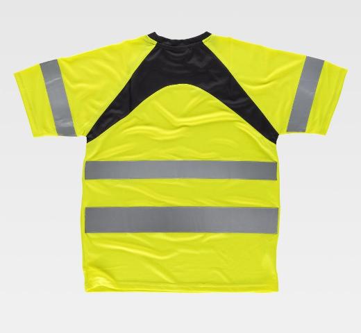 Camiseta reflectante de trabajo de Alta Visibilidad amarilla para empresas personalizable con logo TC2941