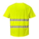 Camiseta de trabajo reflectante de alta visibilidad Reflectante Mesh aireada para ambientes calurosos con tejido de rejilla de malla transpirable para el calor PC394