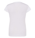 Camiseta Mujer Cuello Redondo entallada de color blanco personalizable para empresas en uniforma - HK2034