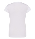 Camiseta Mujer Cuello Redondo entallada de color blanco personalizable para empresas en uniforma - HK2034