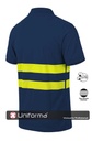 Polo de manga corta 100% Algodón con Bandas Amarillas segmentadas  de alta visibilidad y personalizable para empresas en uniforma  - UN2240