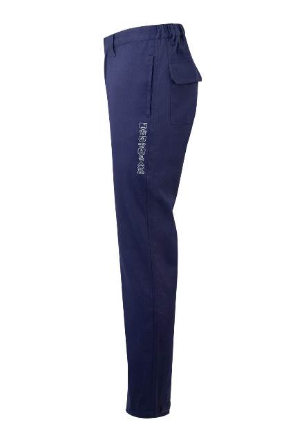 Pantalón de trabajo Ignífugo anti-estático para soldadura y contra arco eléctrico de color azul marino en uniforma  V603001