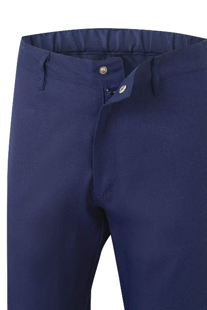 Pantalón de trabajo Ignífugo anti-estático para soldadura y contra arco eléctrico de color azul marino en uniforma  V603001