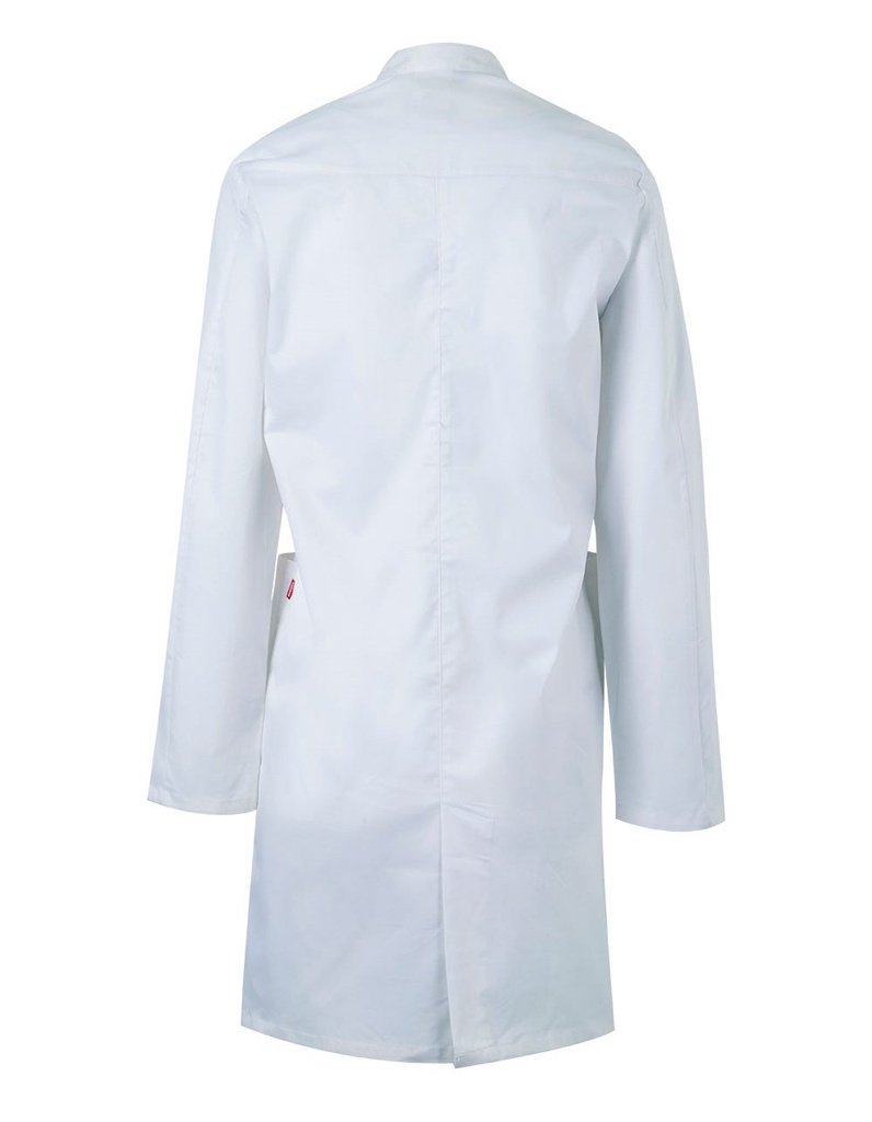Bata de trabajo Blanca en tejido Elástico Cuello Mao personalizable para empresas en uniforma - V539006S
