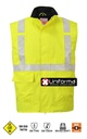 Chaleco de trabajo Ignífugo Antiestático Alta visibilidad personalizable para empresas en uniforma- PS776