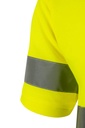 Polo de trabajo de Alta Visibilidad con Algodón de color amarillo de manga corta personalizable en uniforma