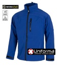 chaqueta Softshell Workshell de color azul tricapa ajustada elástica cortavientos personalizable en uniforma - TS9010