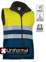 Chaleco Oxford Acolchado Marino Amarillo reflectante Alta Visibilidad personalizable logo de empresa en uniforma - VL2650