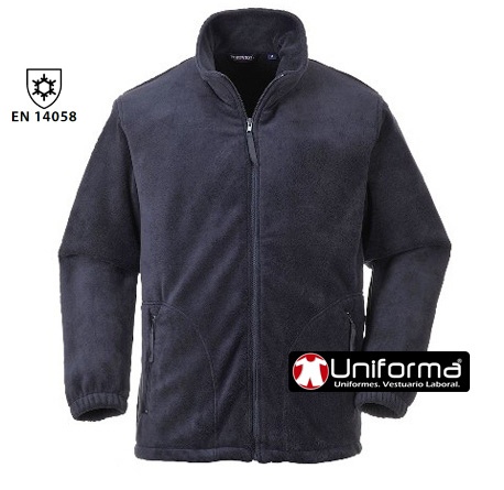 Chaqueta Polar de trabajo grueso contra el frío en tallas grandes y muy grandes con cierre de cremallera completa  uniforma, personalizable con logo de empresa - PF400