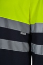 Camiseta de trabajo Bicolor de manga larga de Alta Visibilidad con tejido HIS VIS Cotton de alto contenido en algodón hipoalergénica personalizable con logo de empresa en uniforma.net - V305615