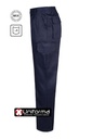 Pantalón de trabajo Multi bolsillos, con bolsillos laterales de cargo con cierre de tapeta y fuelles, con cintura elástica, económicos básicos, personalizable con logo de empresa en uniforma.net  - V345