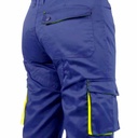 Pantalón de trabajo de Alta visibilidad con amarillo de alta visibilidad Reforzado con bandas reflectantes oblicuas para mayor superficie y más visibilidad. Bolsillos con vistas laterales de color a contraste,  personalilzables con logo de empresa en uniforma - PR6020
