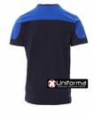 Camiseta de trabajo de color azul Bicolor de manga corta con Bolsillo payper Corporate, personalizable con logo de empresa en Uniforma- PY001664